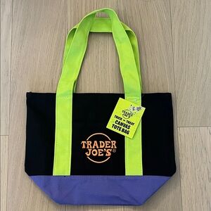 NWT Trader Joe’s Halloween themed mini tote multicolor